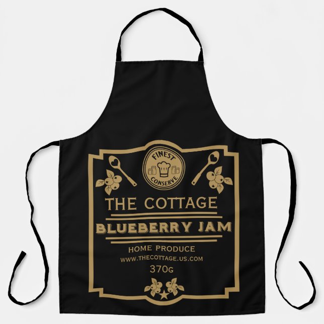 Blueberry Jam Seller Apron (Front)