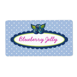 Blueberry Jelly Marmalade Jam Labels