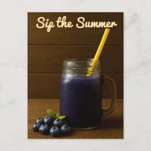 Blueberry Juice – “Sip the Summer” Postcard
