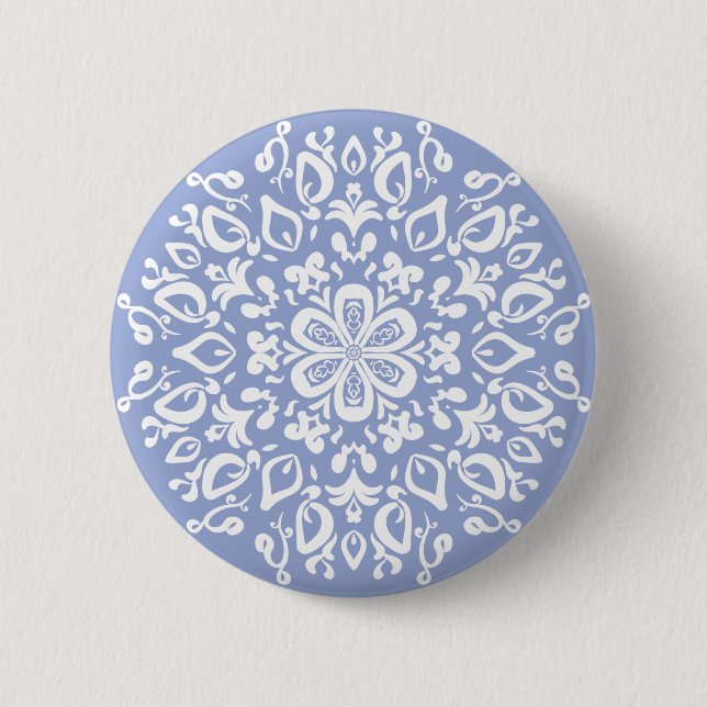 Blueberry Mandala 6 Cm Round Badge (Front)
