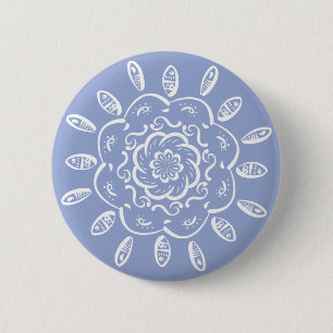 Blueberry Mandala 6 Cm Round Badge
