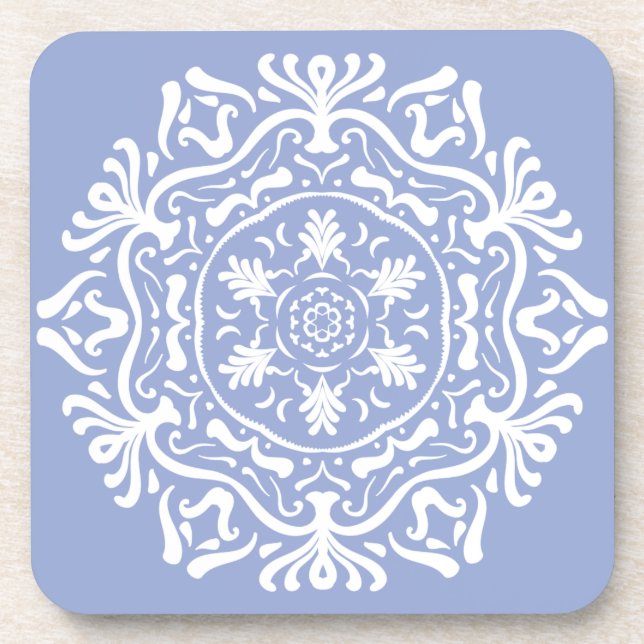 Blueberry Mandala Coaster (Front)
