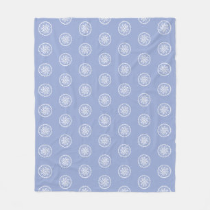 Blueberry Mandala Fleece Blanket