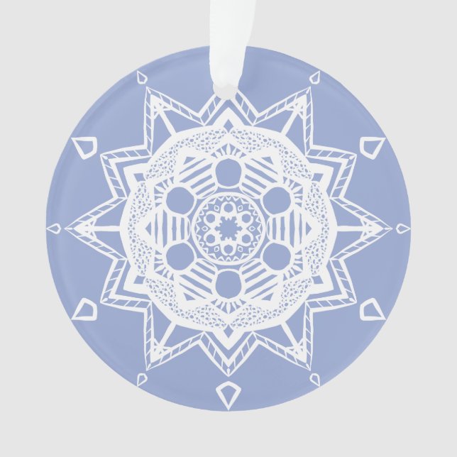 Blueberry Mandala Ornament (Front)