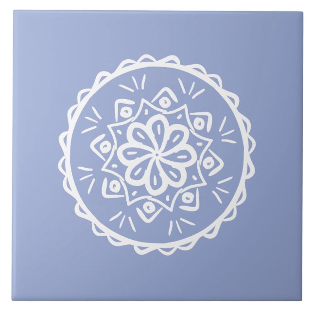 Blueberry Mandala Tile (Front)