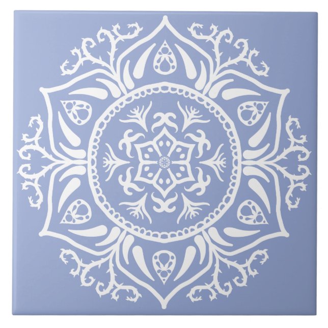 Blueberry Mandala Tile (Front)