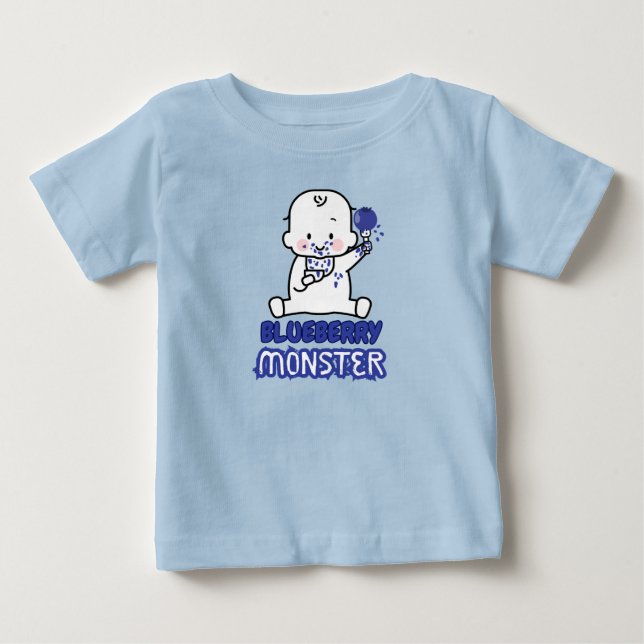 Blueberry Monster Baby T-Shirt (Front)