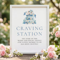 Blueberry Mouse Craving Station Sign Baby Shower