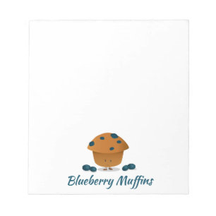 Blueberry Muffin Character Notepad