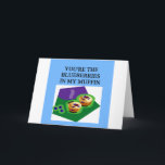 blueberry muffin lovers holiday card<br><div class="desc">show your love with yhis design!more great stuff at jimbuf and jimhartley galleries</div>