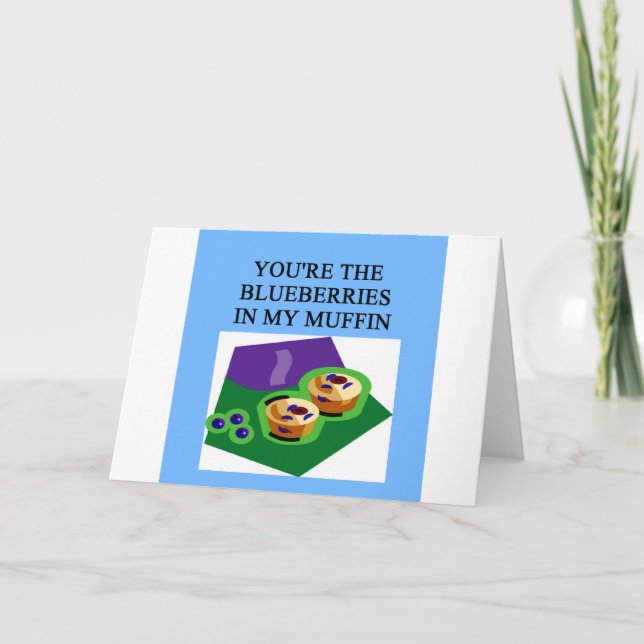 blueberry muffin lovers holiday card (Front)