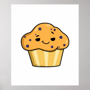 Blueberry Muffin Poster