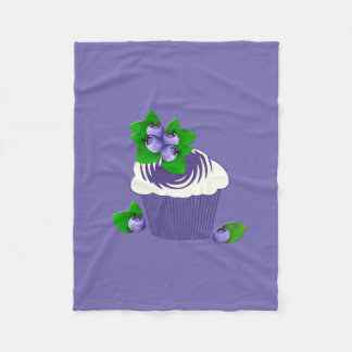 Blueberry Muffin Purple Fleece Blanket