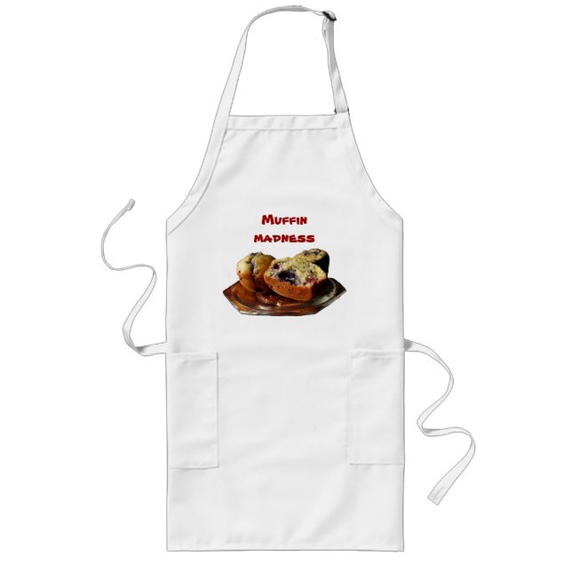 Blueberry Muffins Long Apron (Front)