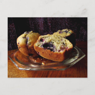Blueberry Muffins Postcard
