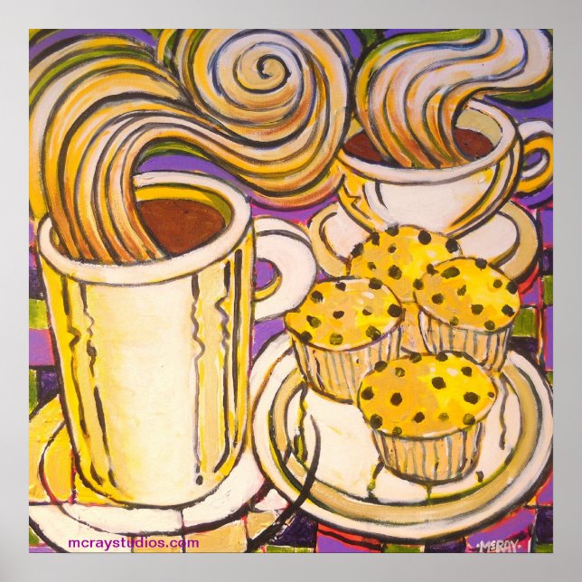 "Blueberry Muffins" Poster (Front)