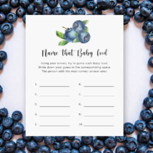 Blueberry - Name that baby Food shower game