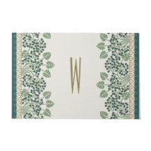 Blueberry Nouveau Art Deco Door Mats