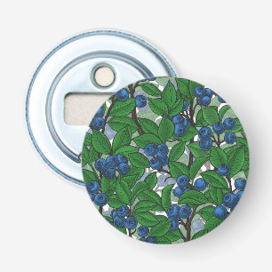 Blueberry on white bottle opener
