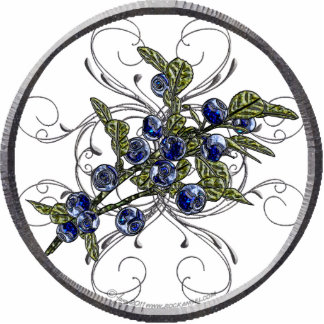 Blueberry Ornament Photo Sculpture Decoration