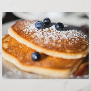 Blueberry pancakes flyer