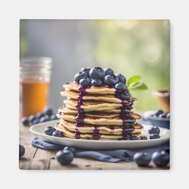 Blueberry Pancakes Magnet (Front)