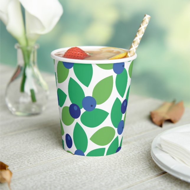Blueberry. Paper Cups (Insitu)