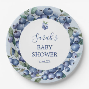 Blueberry Paper Plate