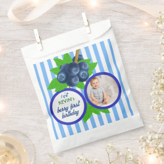 Blueberry Party Cute Berry First Birthday Favour Bags