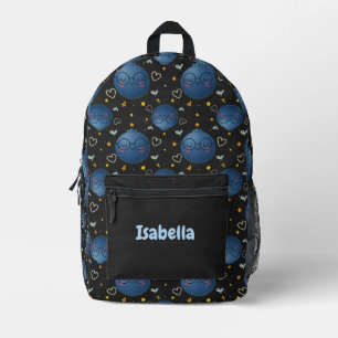 Blueberry Pattern Chalkboard Kids Backpack
