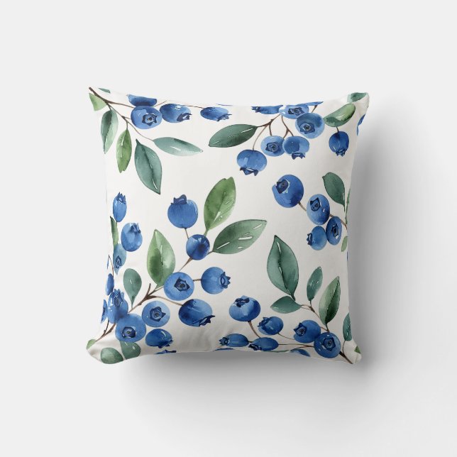 Blueberry pattern cushion (Front)