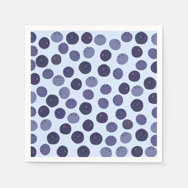 Blueberry Pattern Napkin (Front)