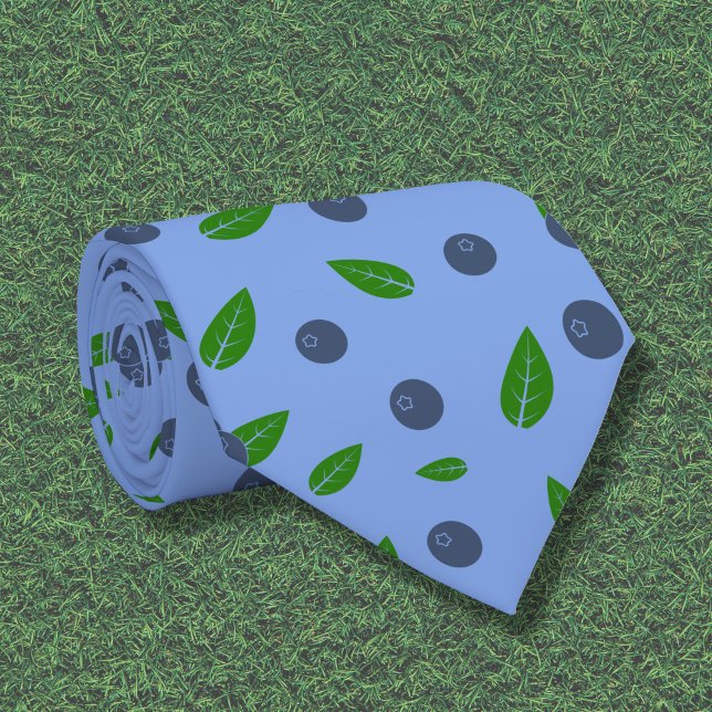 Blueberry pattern Neck Tie (Blueberry pattern Neck Tie)