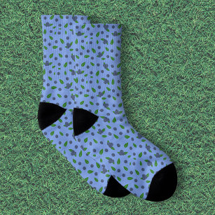 Blueberry pattern Socks