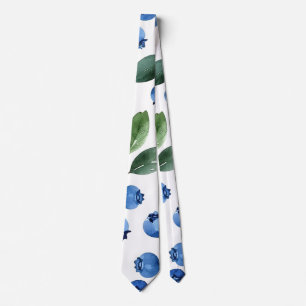 Blueberry pattern tie