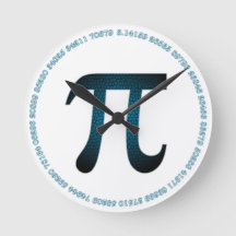 Blueberry Pi Acrylic Wall Clock in White