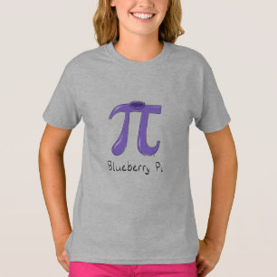 Blueberry Pi Cute Math Pi Day Kid's Girl's T-Shirt