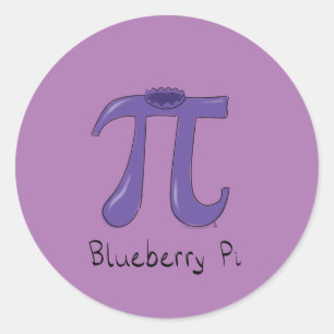 Blueberry Pi Cute Math Pi Day Stickers
