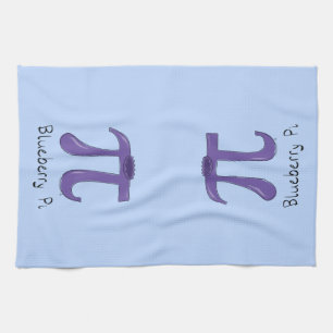 Blueberry Pi Symbol Cute Math Teacher Tea Towel