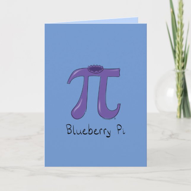 Blueberry Pi Symbol Math Teacher Gift Card (Front)