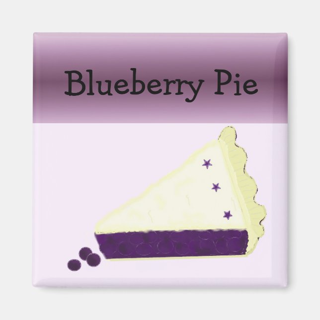 Blueberry Pie Magnet (Front)