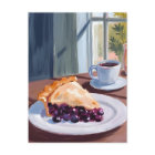 Blueberry Pie Watercolor Painting