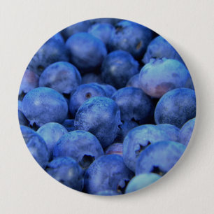 blueberry pile 10 cm round badge