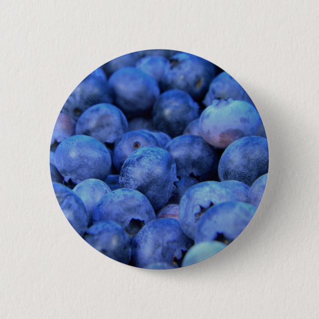 blueberry pile 6 cm round badge (Front)