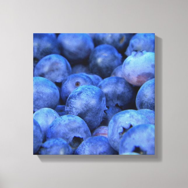 blueberry pile canvas print (Front)