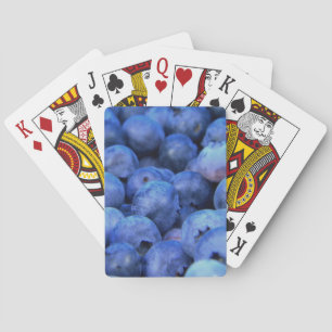 blueberry pile playing cards