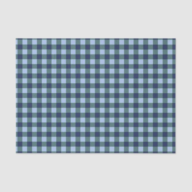 Blueberry Plaid Tissue Paper (Front)