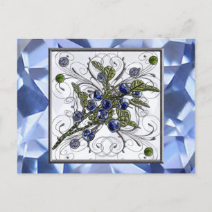 Blueberry Postcard