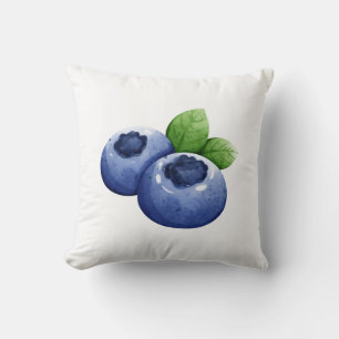 Blueberry Print Cushion