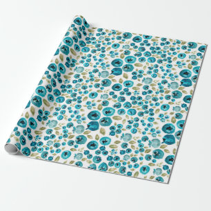 Blueberry Print Wrapping Paper